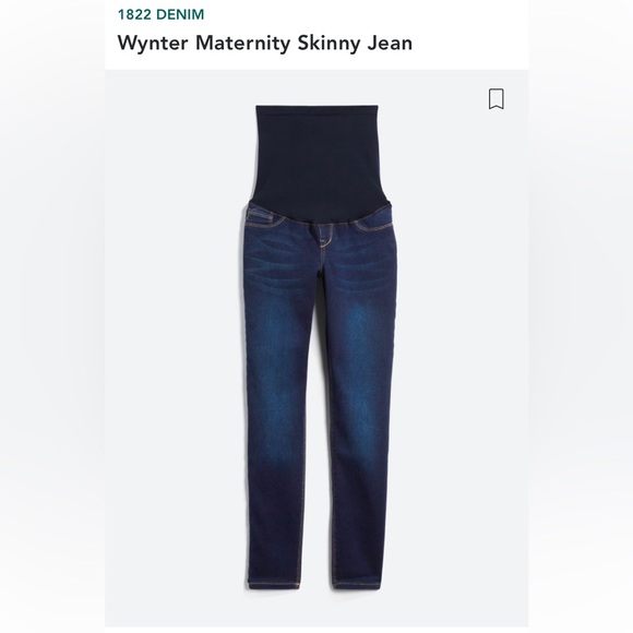 1822 Denim | Stitch Fix Wynette Maternity Skinny Jeans | size 10 | indigo - Picture 5 of 9